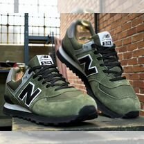 Зеленые нб 574 Замшевые