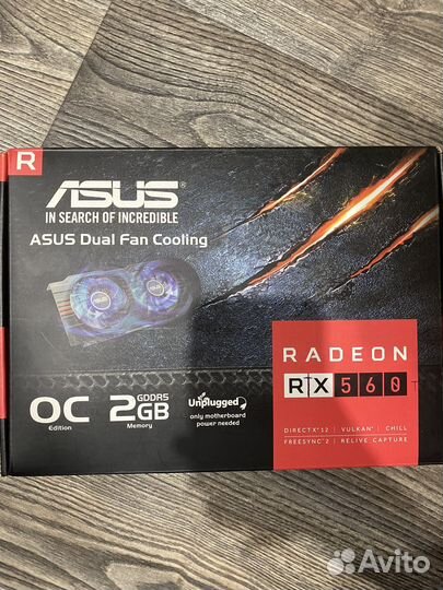 Видеокарта rx 560 2gb