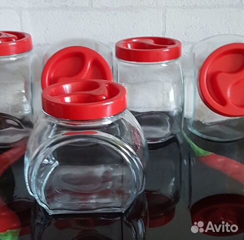 Банки для сыпучих продуктов стеклянные