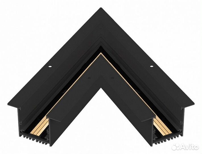 Соединитель угловой L-образный для треков встраива