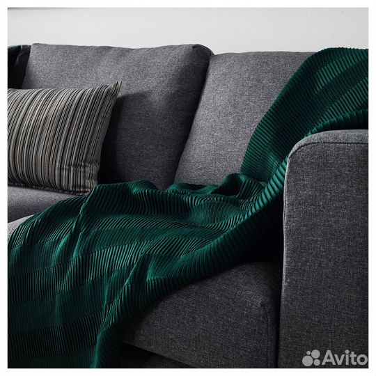 Плед, зеленый 120х160 IKEA Икеа новый