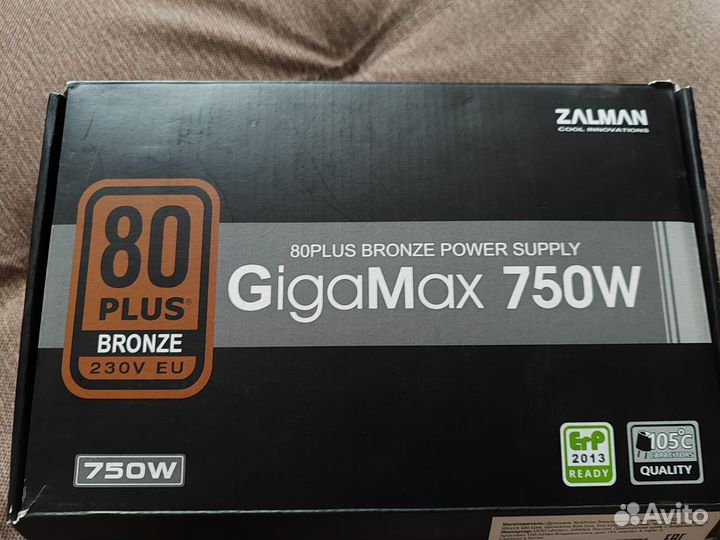 Блок питания для пк Zalman GigaMax 750w