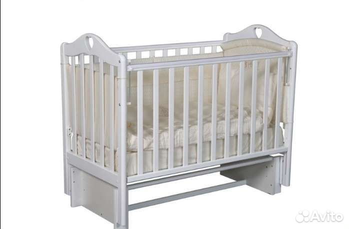 Кроватка с маятником поперечный и продольный