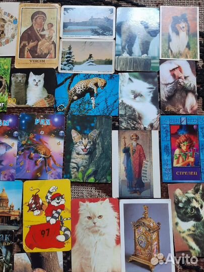 Карманные календарики от 80 до 00х годов