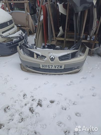 Рено Меган 2 рестайлинг бампер передний