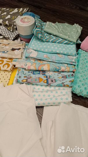 Сатин ранфорс отрезы набор пакет ткани хлопок