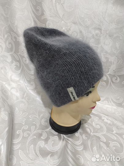 Шапка бини из пуха норки