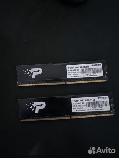 Оперативная память ddr4 patriot 8gb