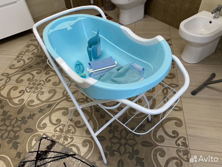 Детская ванночка с подставкой. Комплект