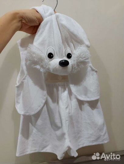 Костюм зайчика белого, волка серого, муравья