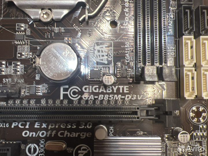 Материнская плата Gigabyte GA-B85M-D3V LGA1150
