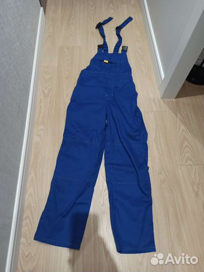 Костюм мужской рабочий с подтяжками с курткой