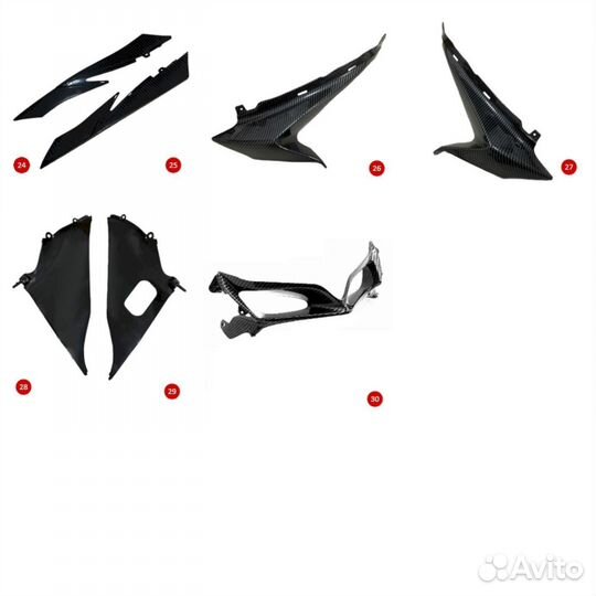 Suzuki gsxr600,750 2008-2010 детали отдельно новые