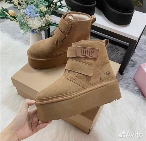 Угг Женские Ugg Neumel Platform Buckle Chestnut