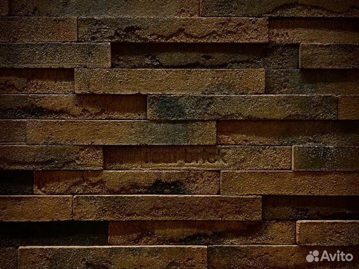Кирпич real brick. 3Д ригель (укладка без шва)