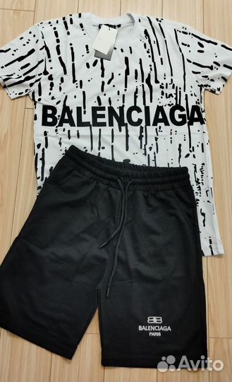 Костюм летний Balenciaga мужской с шортами