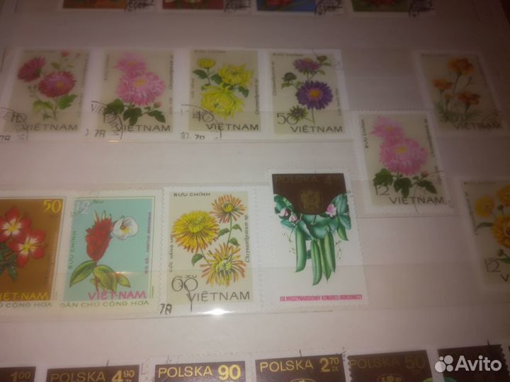 Марки,Цветы и растения