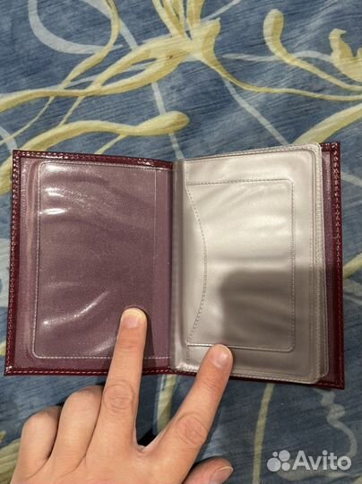 Обложка для документов кожа