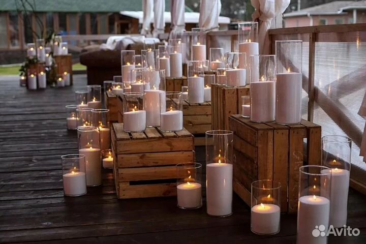 Свечи насыпные в колбе