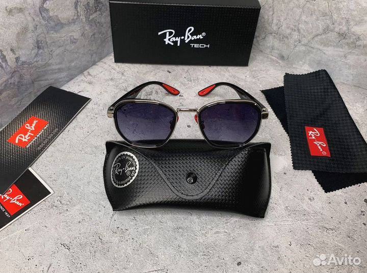 Очки Ray Ban ferrari чepныe