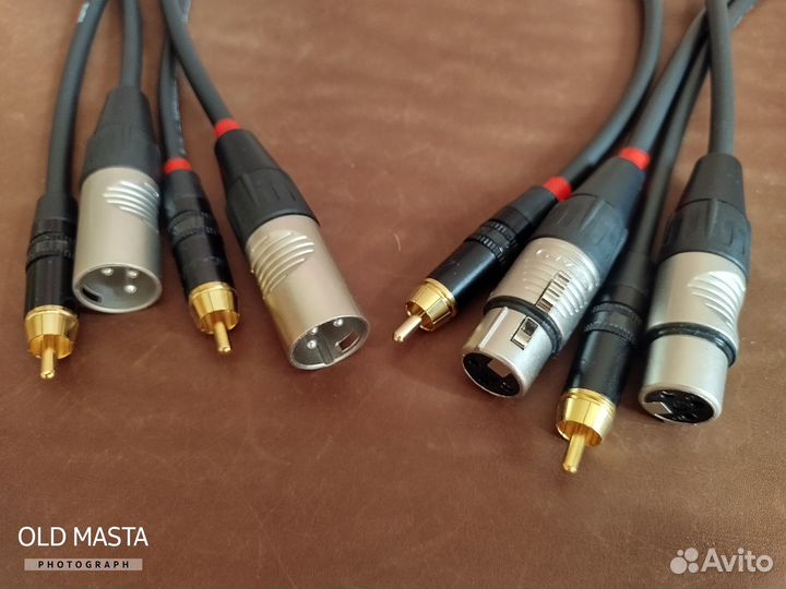 RCA - XLR кабель 2шт
