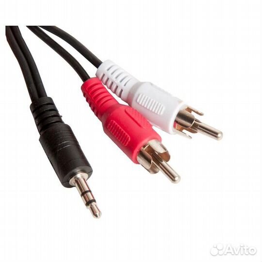 Кабель аудио Cablexpert CCA-458-5M, джек3.5 / 2xRC