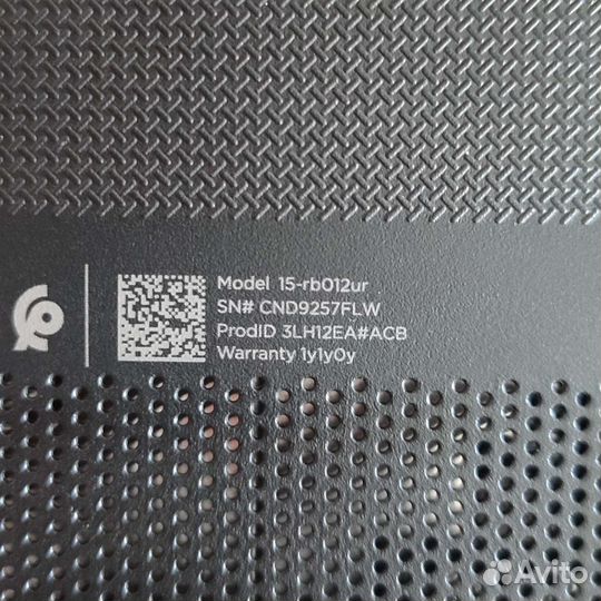 Ноутбук hp 15-rb012ur