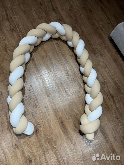 Бортики в кроватку косичка