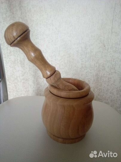 Ступка с пестиком дерево