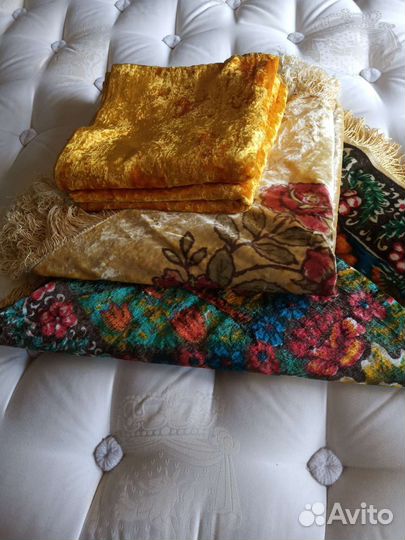 Скатерть,занавеси плюшевые СССР