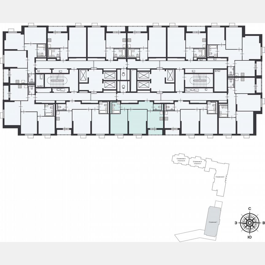 2-к. квартира, 63,6 м², 5/45 эт.