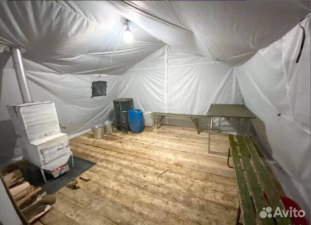 Палатка армейская каркасная от 10 до 70 мест