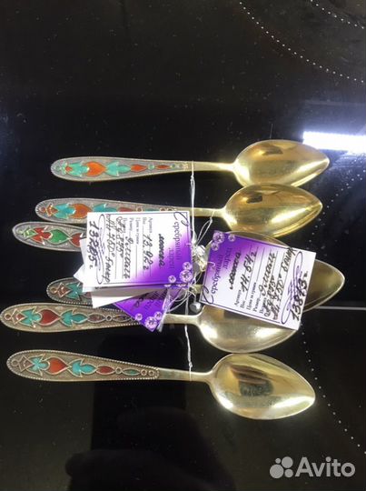 Ложки кофейные серебро