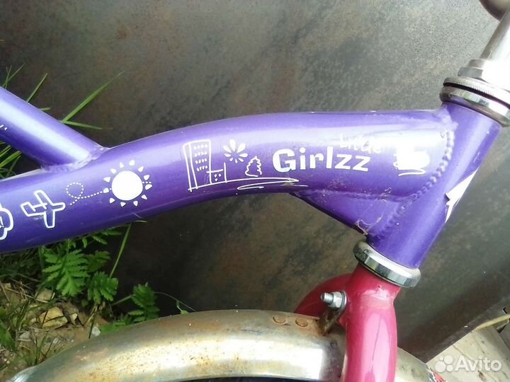 Детский велосипед для девочек 4-6 лет