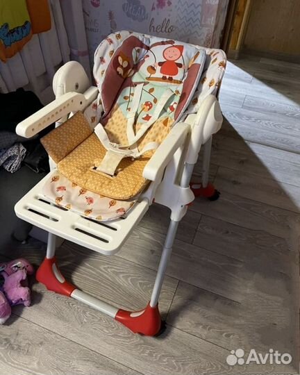 Стульчик для кормления chicco polly