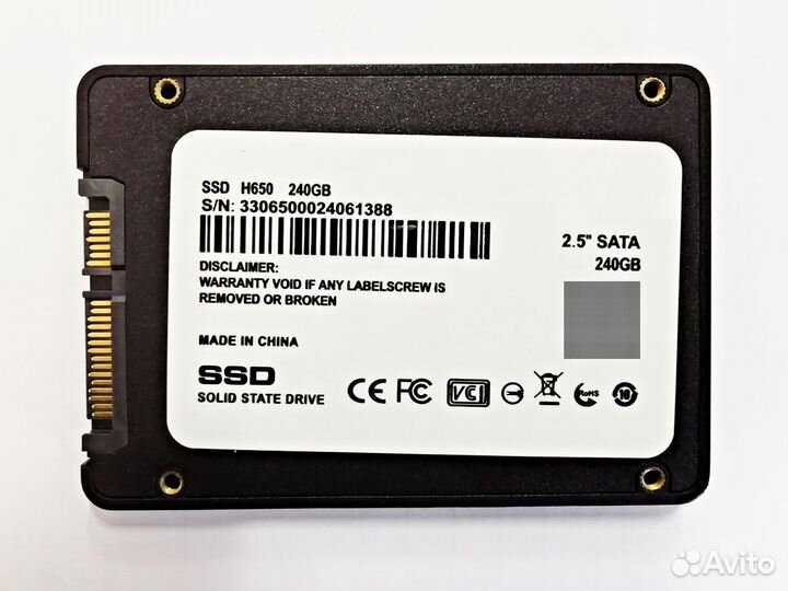 SSD накопитель 240 Gb, новый
