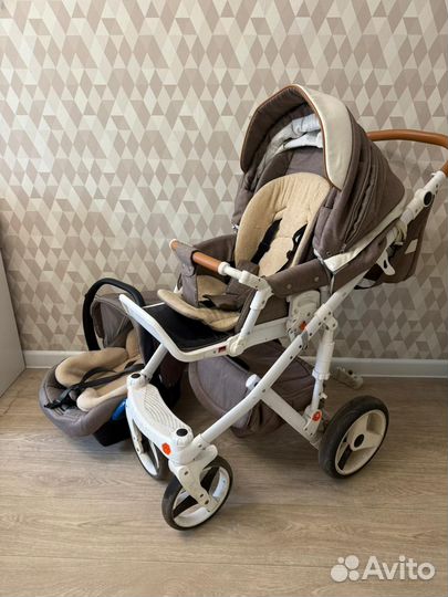 Коляска adamex 3 в 1 бу