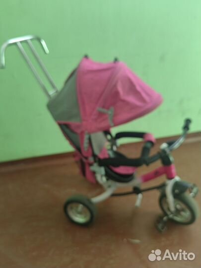 Детский велосипед с родительской ручкой