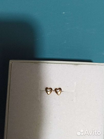 Золотые сережки для девочки
