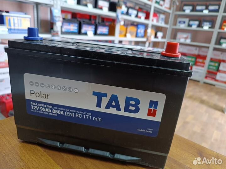 Аккумулятор 95 Ач TAB на SsangYong Toyota Hyundai