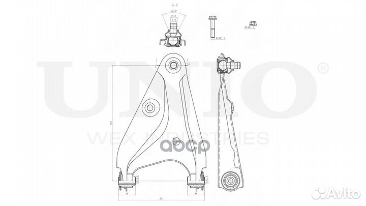Рычаг подвески SSP-40014 unio