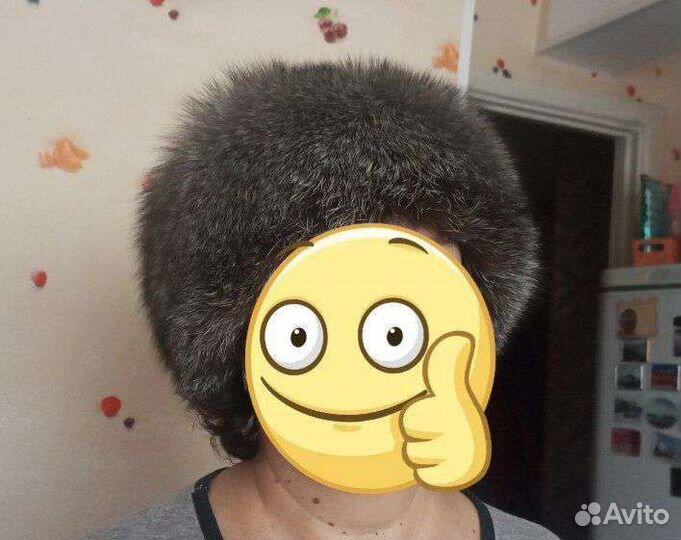 Шапка зимняя чернобурка