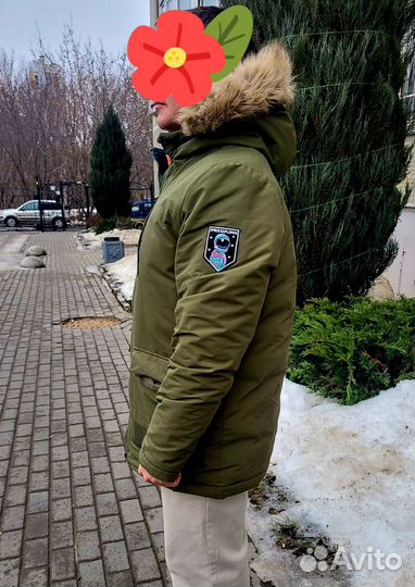 Мужская зимняя куртка парка 48-50