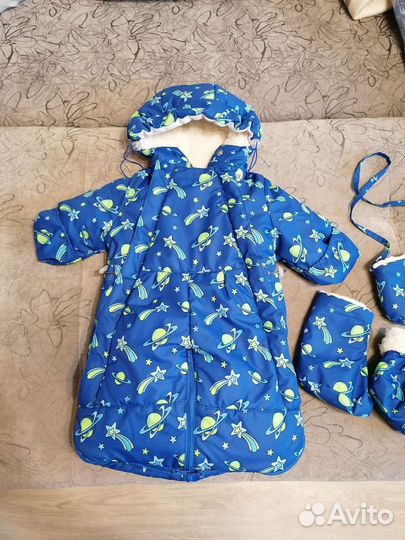 Комбинезон трансформер + шапочка