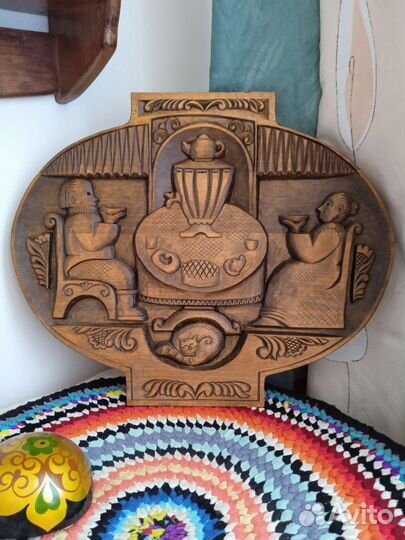 Резное панно из дерева СССР