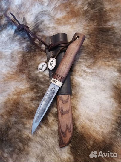 Нож охотничий ручной работы якутский нож