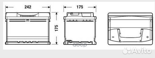 Exide EB602 excell аккумуляторная батарея 19.5