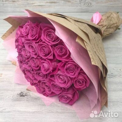 Букет 29 розовых роз Цветы Красноярск