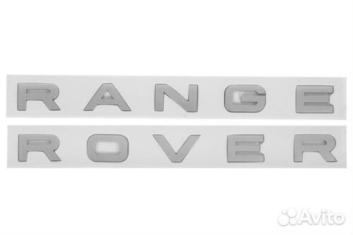 Эмблема на капот Range Rover багажник серебро
