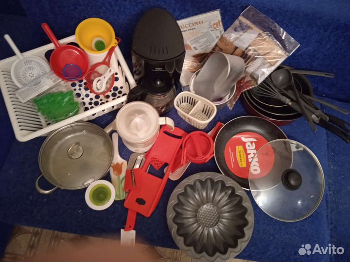 Гриль, Сковороды,кофеварка,соковыжималка,кухонная